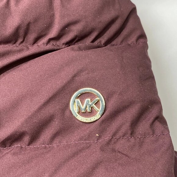 NEW MICHAEL KORS Women’s Packable Hooded Puffer Coat – Burgundy - Picture 4 of 11